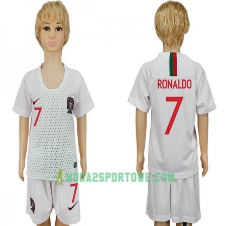 Koszulka Portugalia RONALDO 7 Dziecięcy Mistrzostwa Świata 2018 Wyjazdowe Stroje Piłkarskie